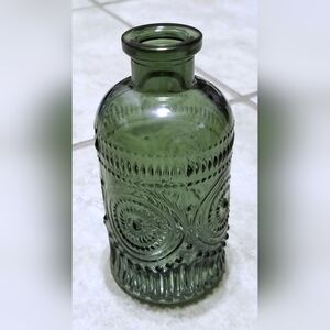 Mini Glass Vase (Olive Green)